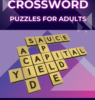 Crossword Puzzle Book for Adults: Large Print Easy Puzzles with Solutions For Sale