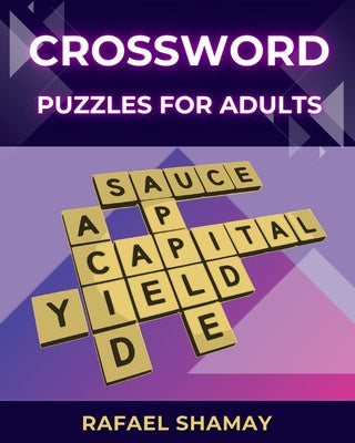 Crossword Puzzle Book for Adults: Large Print Easy Puzzles with Solutions For Sale