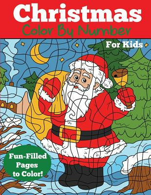 Christmas Color by Number for Kids Supply