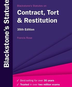 Blackstone s Statutes on Contract, Tort & Restitution Hot on Sale