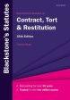 Blackstone s Statutes on Contract, Tort & Restitution Hot on Sale