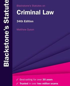 Blackstone s Statutes on Criminal Law Fashion