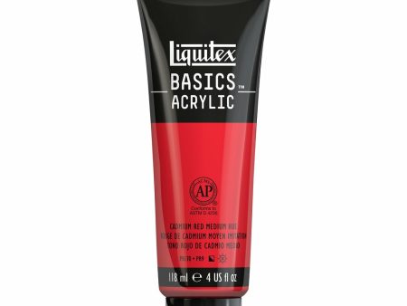 Akryyliväri 118ml 151 Cadmium Red Medium Hue Liquitex Basics Acrylic Online